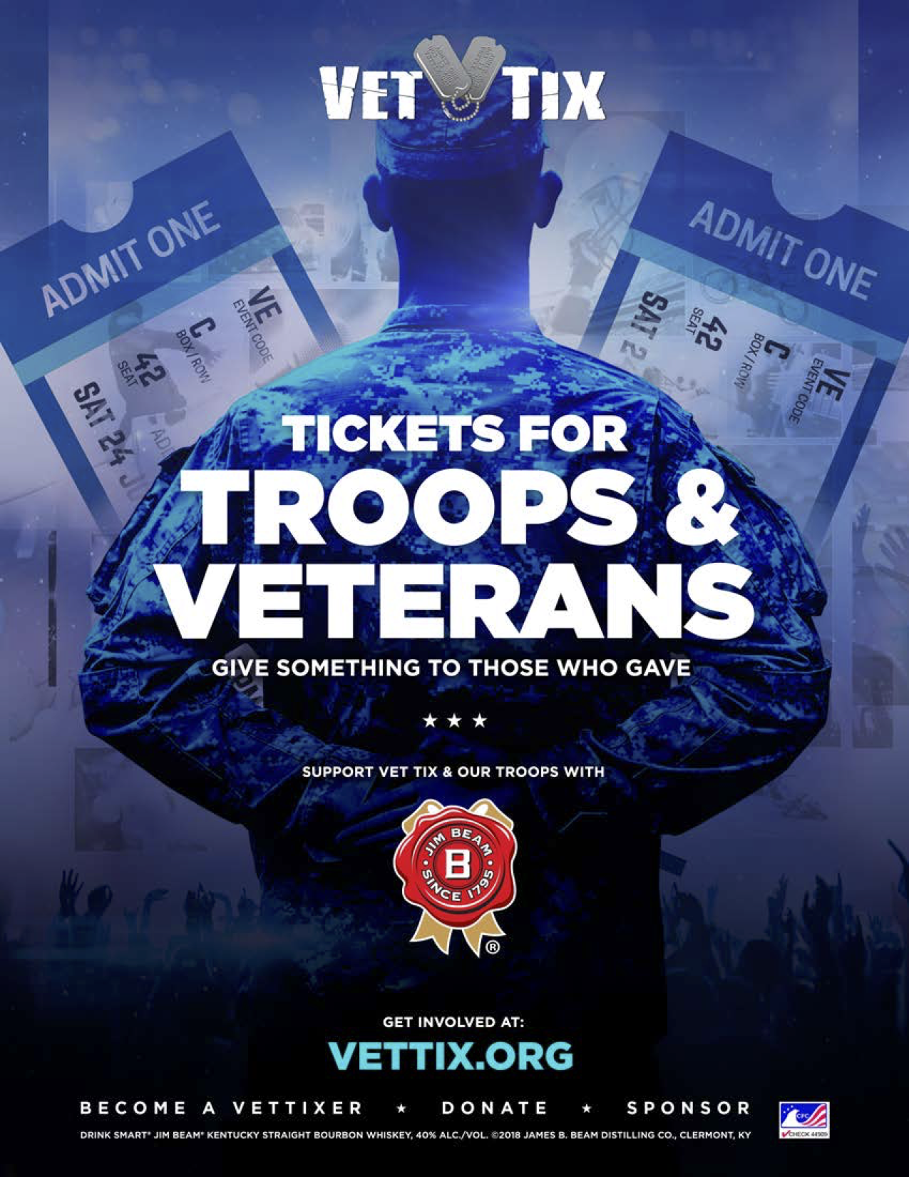 Veteran Tickets Foundation Vet Tix Officially Partners With Jim Beam